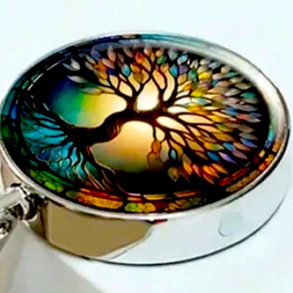 🌳👜 FOLDING PURSE HANGER FOR TABLES/DESKS. EXQUISITE “TREE OF LIFE” PATTERN❗️